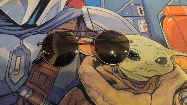 Óculos de sol redondos graduados