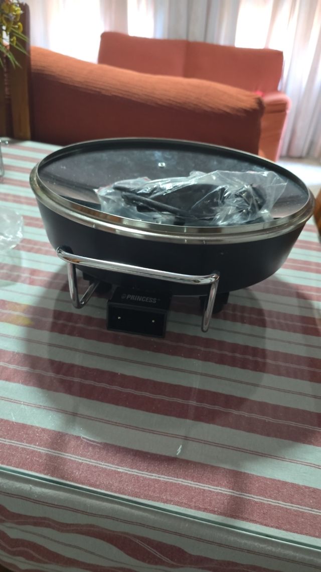 Cazuela Princess multiusos - negra y plata