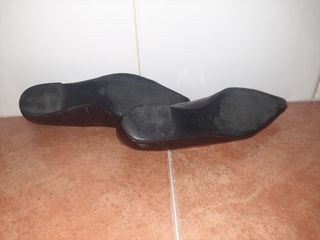 Manoletinas planas Mango marrón