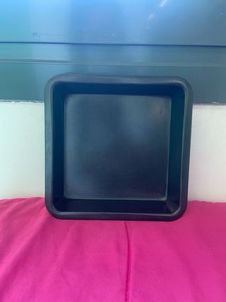 Bandeja horno cuadrada negra