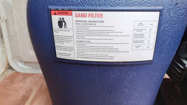 Filtro piscina con motor usado