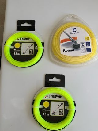 Hilo cortacesped: 2x Sterwins + 1 Husqvarna