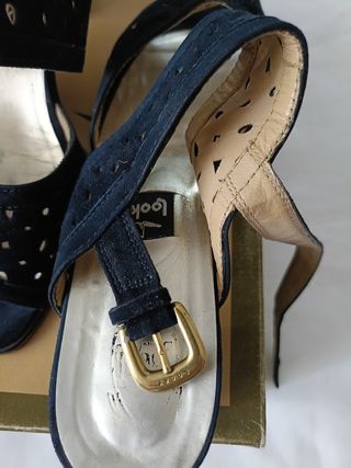 Sandalias Looky azul marino, talla 38