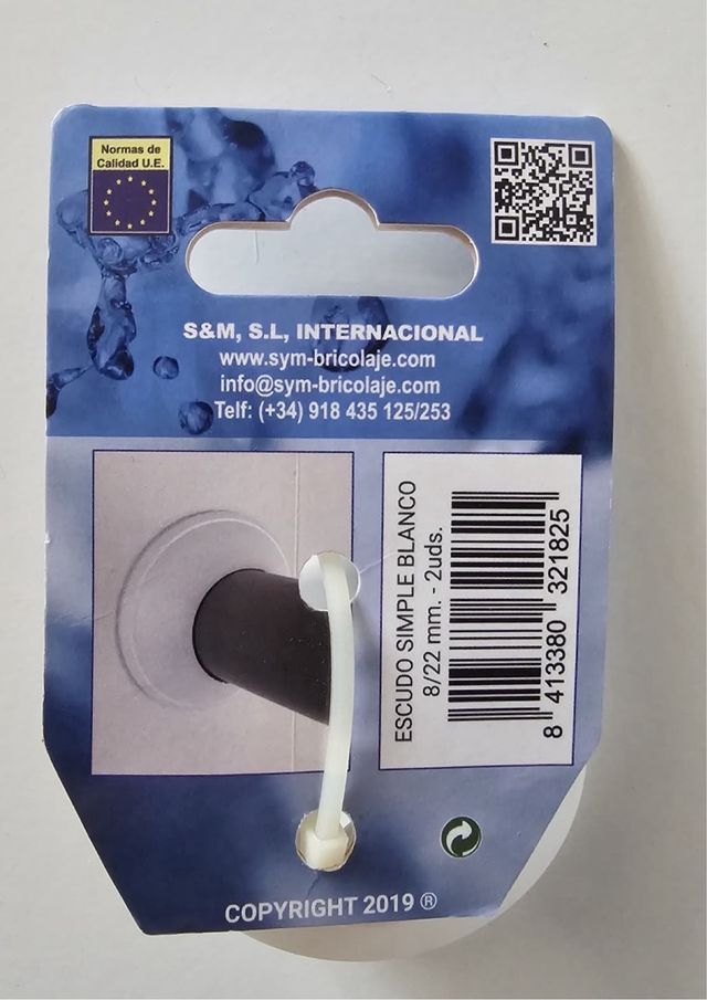 Embellecedor Plafón S&M 8/22mm Blanco