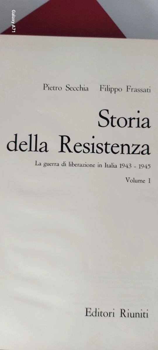 Storia della resistenza 2 volumi 1965