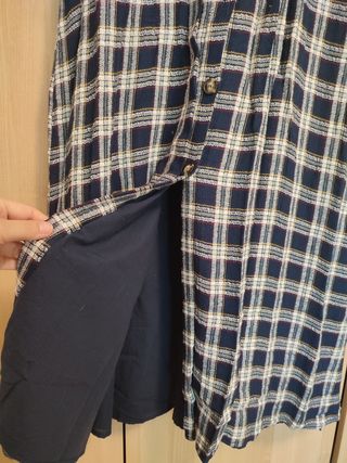 Vestido cuadros Pull&Bear talla S