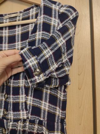 Vestido cuadros Pull&Bear talla S