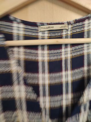 Vestido cuadros Pull&Bear talla S