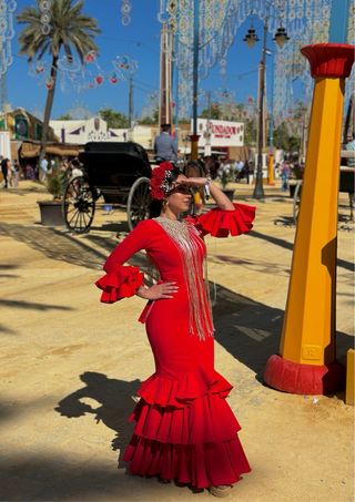 Traje gitana rojo