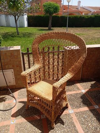 Sillón mimbre