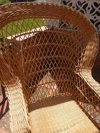 Sillón mimbre