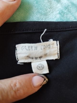 Top negro Green Coast talla XS