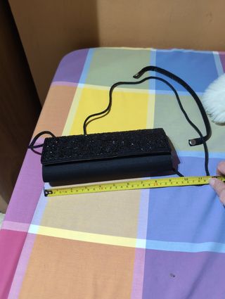 Bolso fiesta negro pedreria