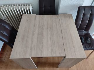 Mesa extensible madera - beige