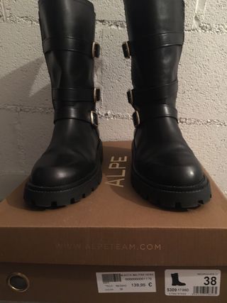 Botas ALPE negras mujer mumero 38