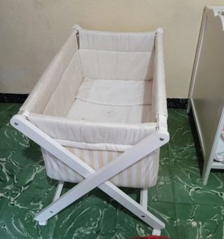 Minicuna bebé - blanca