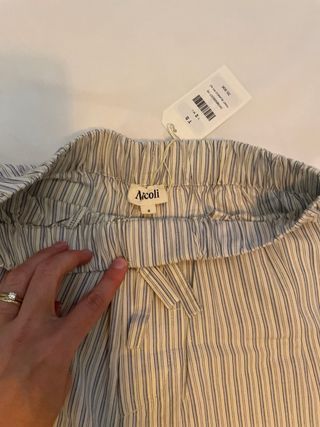 Pantalón rayas azul y blanco - Talla S