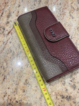 Cartera mujer piel