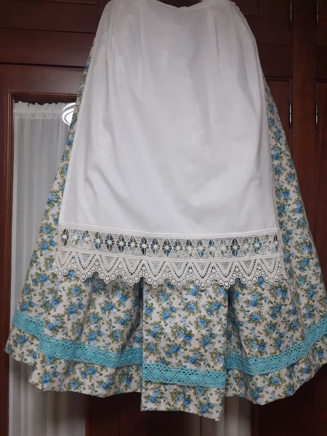 Zagalejo huertana azul y blanco