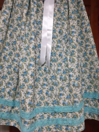 Zagalejo huertana azul y blanco