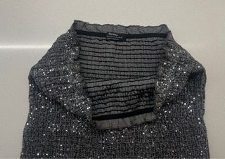 Miniabito argento corto Bershka paillettes donna