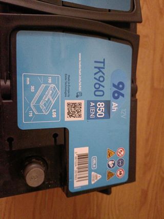 Batería Tudor TK960 AGM 96Ah