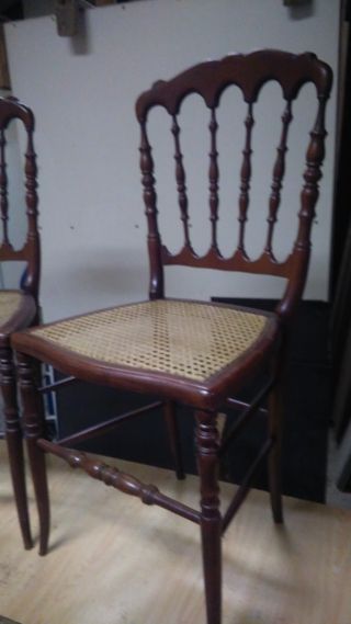 2 Sillas Vintage - Madera & Mimbre