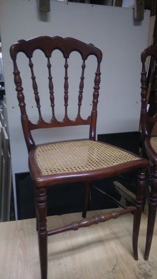 2 Sillas Vintage - Madera & Mimbre