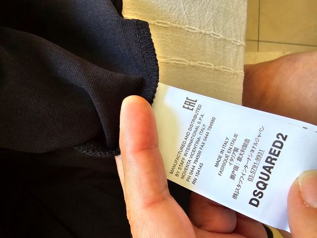 Camiseta DSQUARED2 negra talla XXL