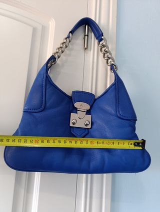 Bolso Purificación García azul de hombro 
