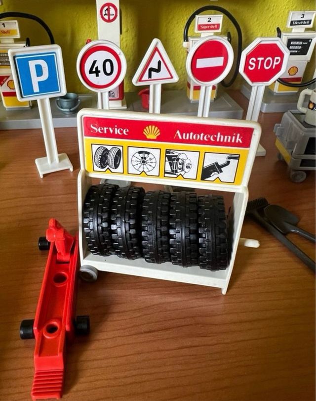 Stazione di servizio Shell Playmobil Vintage