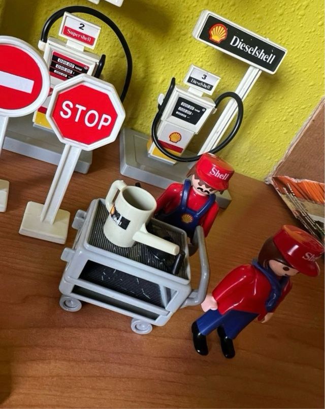 Stazione di servizio Shell Playmobil Vintage