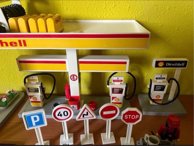 Stazione di servizio Shell Playmobil Vintage