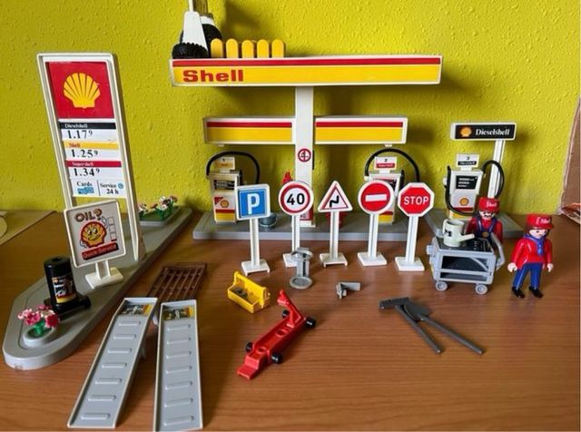 Stazione di servizio Shell Playmobil Vintage