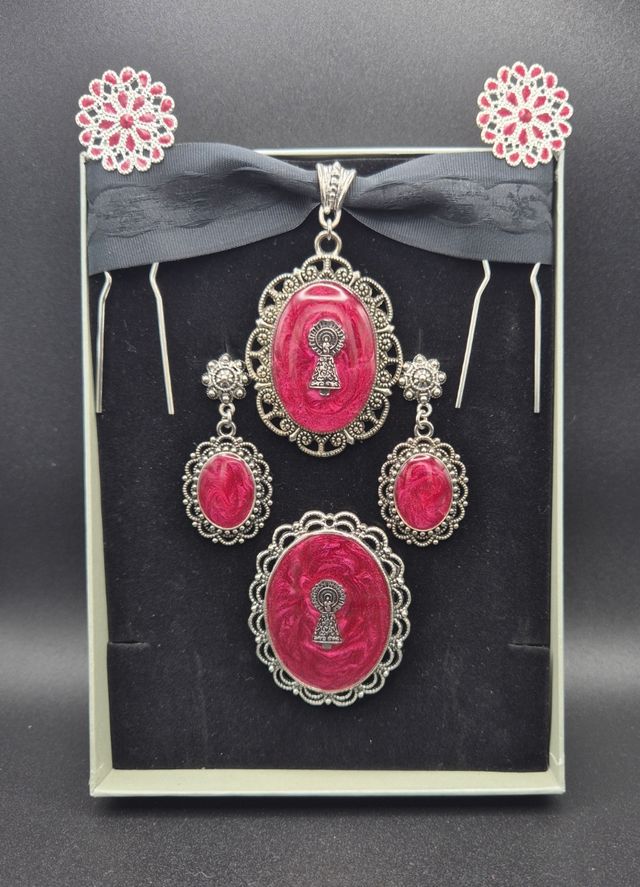 Conjunto baturra Virgen Pilar / FUCSIA