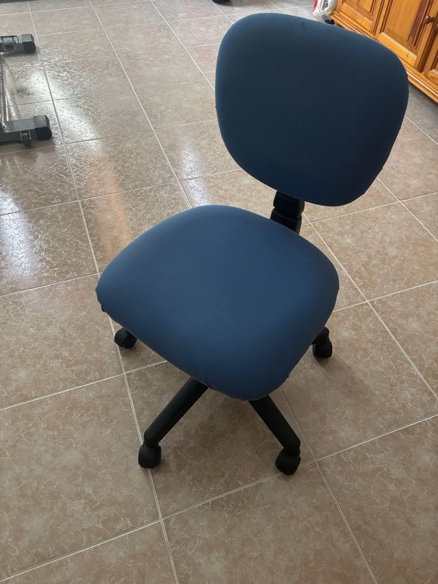 Silla escritorio giratoria azul