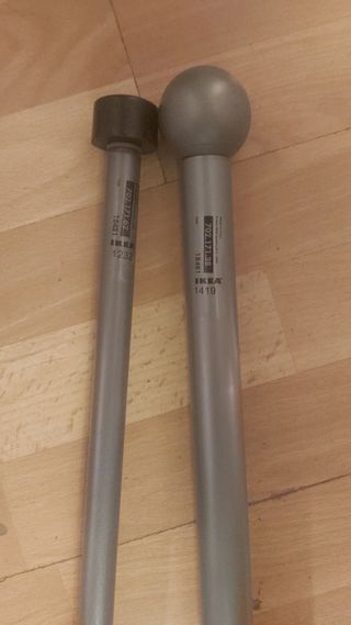 Barras cortina IKEA - Gris