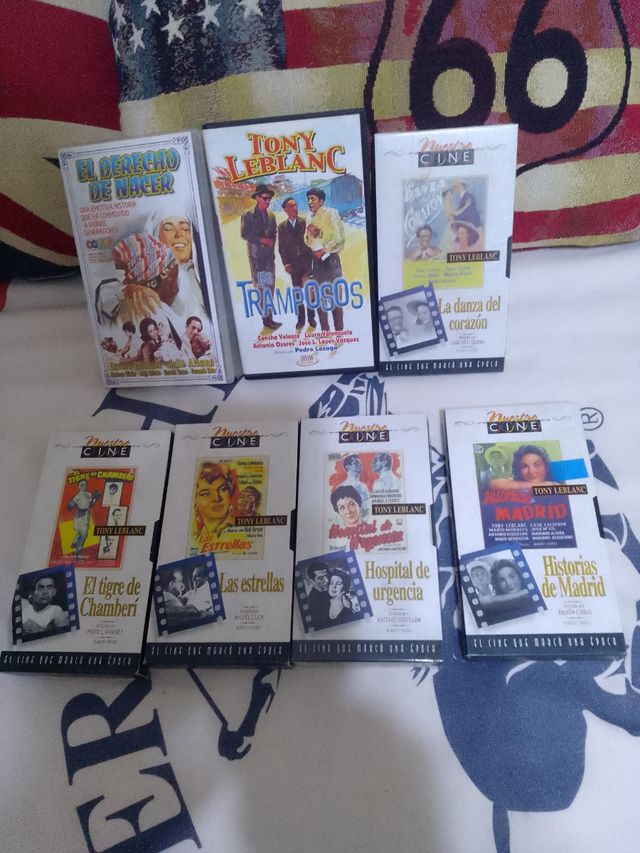 Lote 7 peliculas VHS:Películas Tony Leblanc.