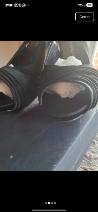 Sandalias Pedro Miralles negras 40 con plataforma.