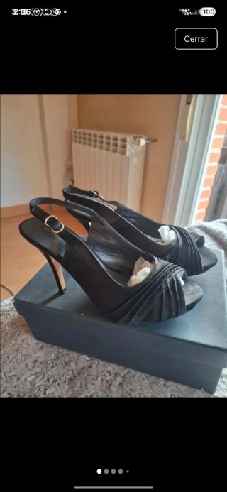 Sandalias Pedro Miralles negras 40 con plataforma.