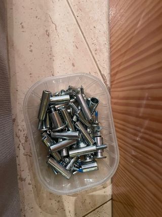 Litera metálica gris - 2 camas