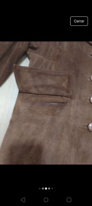 Chaqueta ante marrón Yelderis - talla 38-40