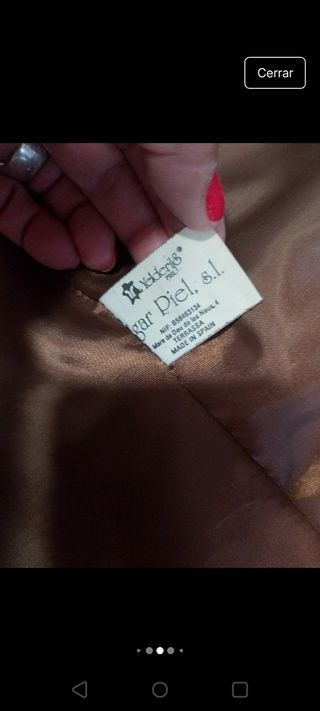 Chaqueta ante marrón Yelderis - talla 38-40
