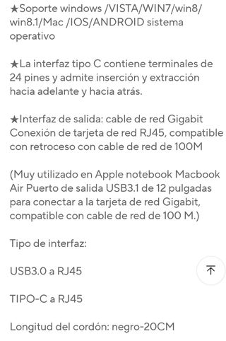 Adaptador Ethernet Gigabit DBIT USB 3.0