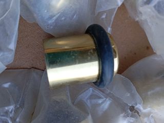 8 topes de puerta dorados con goma