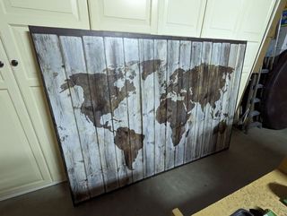 Lienzo Mapamundi IKEA 200x140 cm