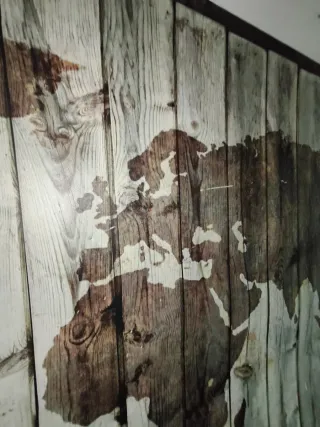 Lienzo Mapamundi IKEA 200x140 cm