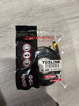 Cable fibra óptica audio alta calidad 3m 3 metros