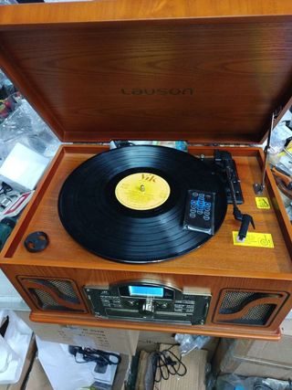 Tocadiscos madera cl147