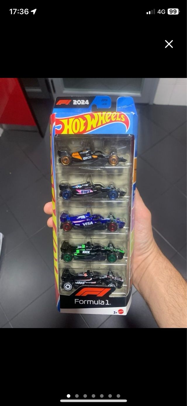 Hot Wheels 5 coches F1 fórmula 1